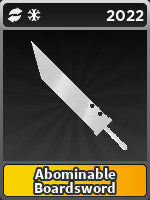 Knife- Abominable Boardsword