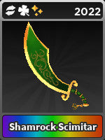 Knife- Shamrock Scimitar